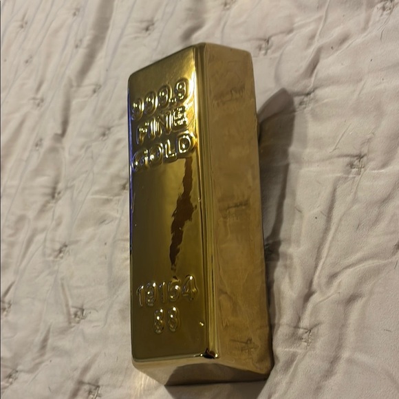 Gold Bar Replica piggy bank ceramic - Picture 4 of 6
